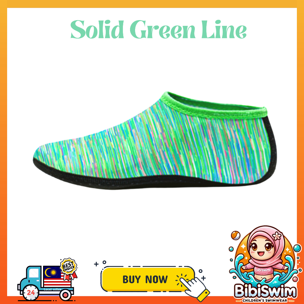 BIBISWIM Swimming Shoes Shoe Kids Swimming Socks Sock | Kasut Renang Berenang Budak