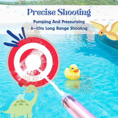 BIBISWIM Kids Outdoor Spray Water Gun Blaster Shooter Swimming Pool Beach Toys Mainan Pistol Air