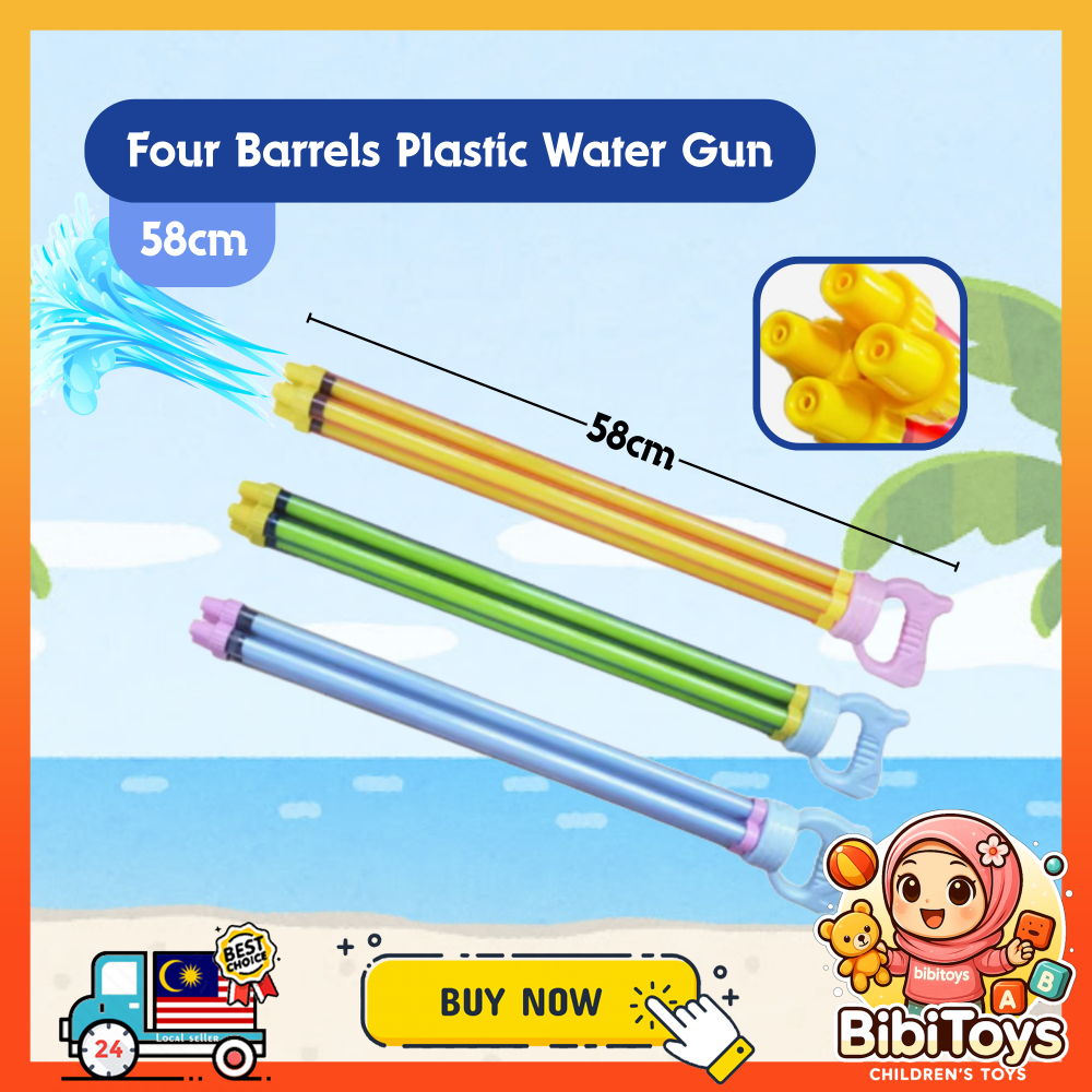 BIBISWIM Kids Outdoor Spray Water Gun Blaster Shooter Swimming Pool Beach Toys Mainan Pistol Air