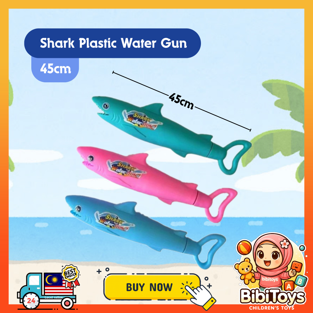 BIBISWIM Kids Outdoor Spray Water Gun Blaster Shooter Swimming Pool Beach Toys Mainan Pistol Air