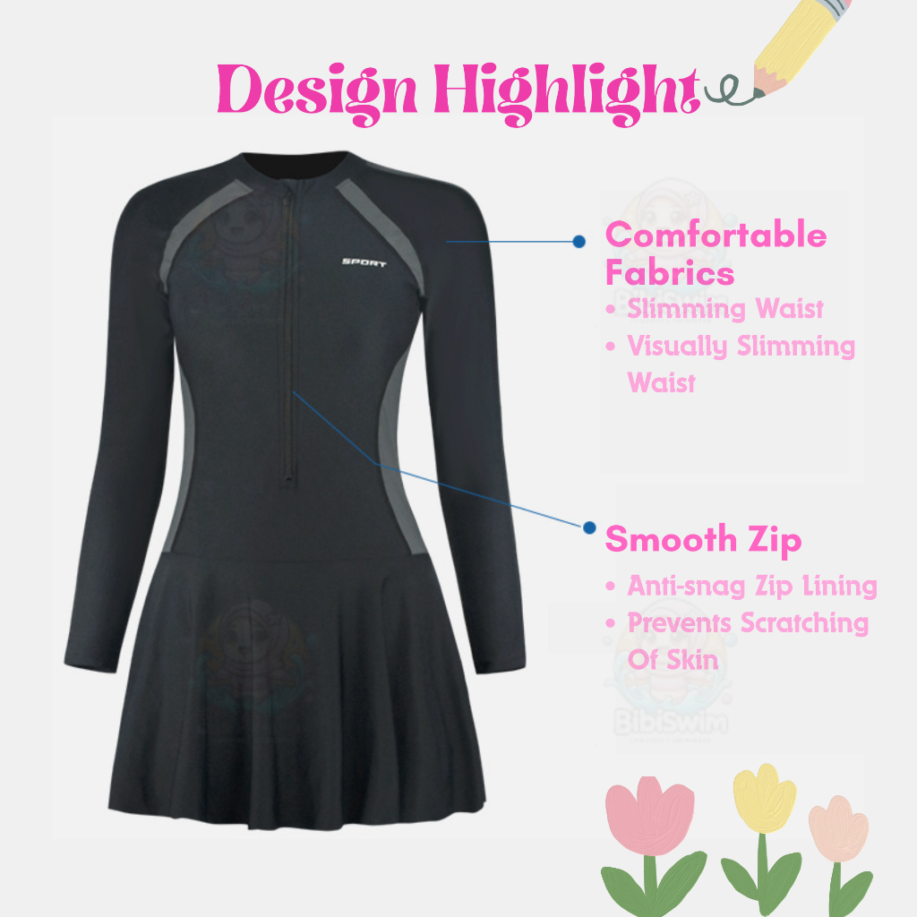 BIBISWIM Swimming Suit Woman Plus Size Sports Swimsuit Beachwear