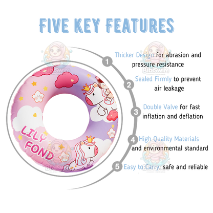 BIBISWIM Inflatable Baby Swimming Float Swim Swimming Ring Kids