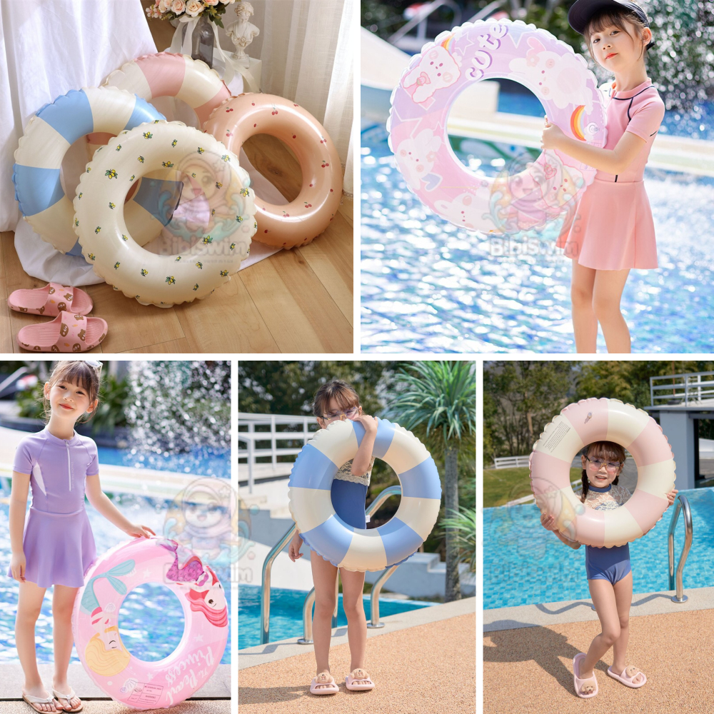 BIBISWIM Inflatable Baby Swimming Float Swim Swimming Ring Kids