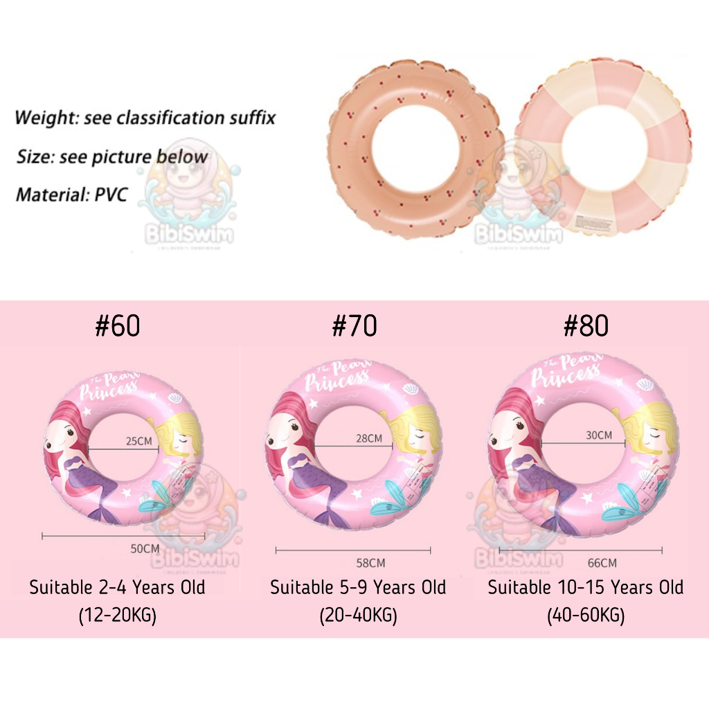 BIBISWIM Inflatable Baby Swimming Float Swim Swimming Ring Kids