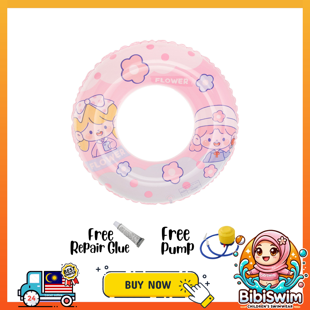 BIBISWIM Inflatable Baby Swimming Float Swim Swimming Ring Kids