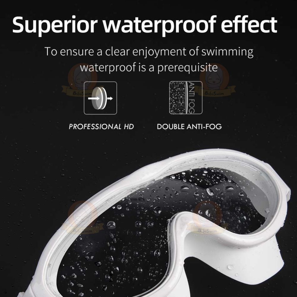 BIBISWIM Swimming goggle glass glasses with ear plug  kids