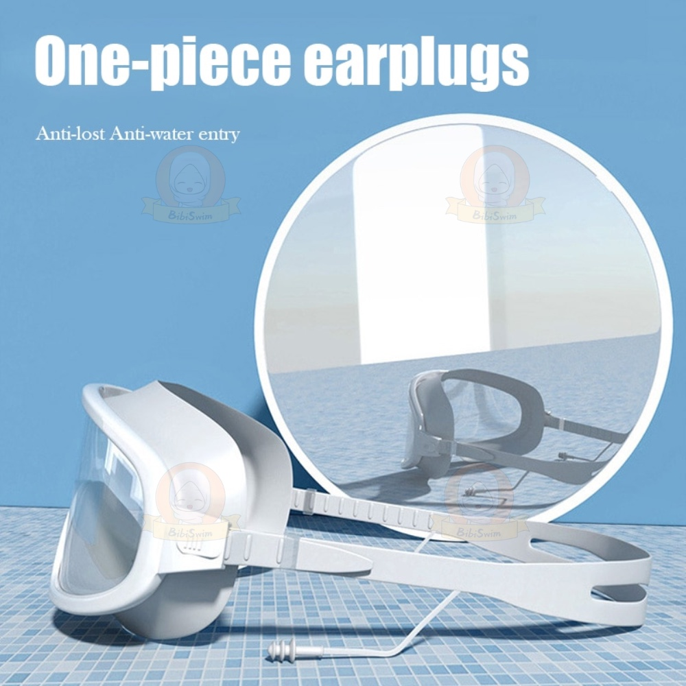 BIBISWIM Swimming goggle glass glasses with ear plug  kids