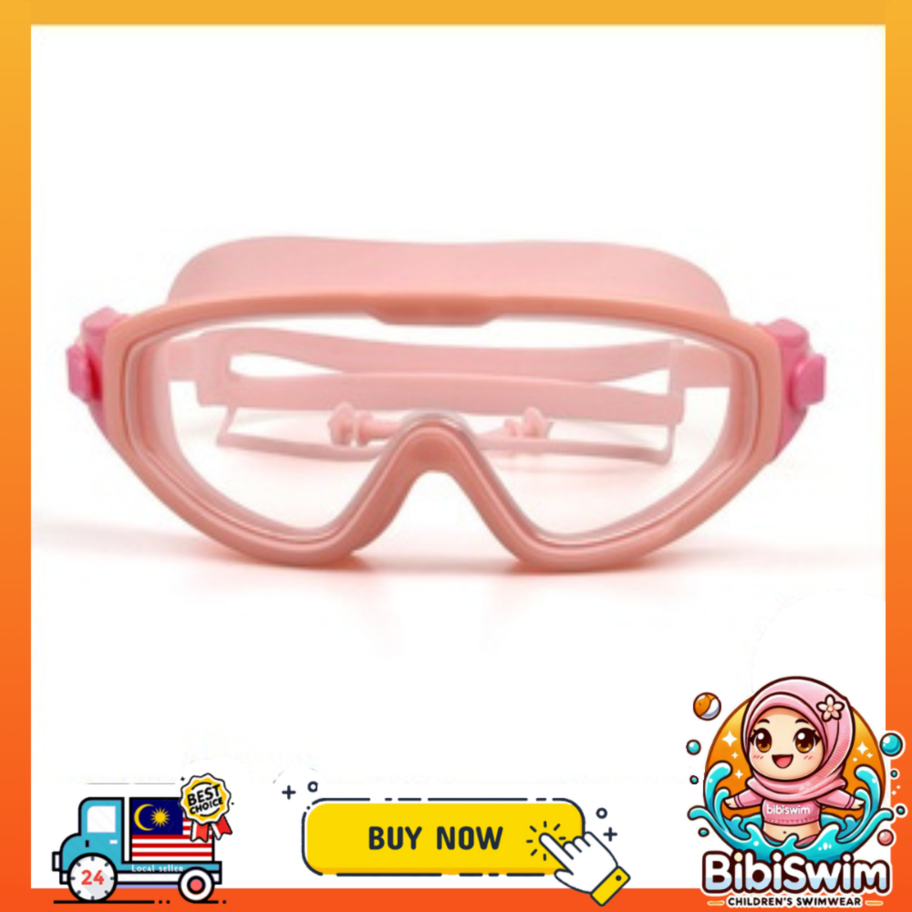 BIBISWIM Swimming goggle glass glasses with ear plug  kids