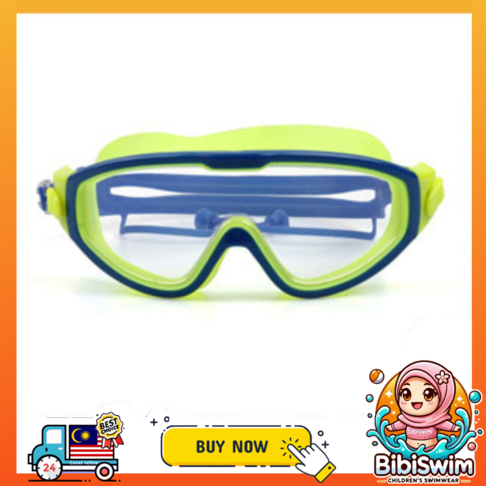 BIBISWIM Swimming goggle glass glasses with ear plug  kids