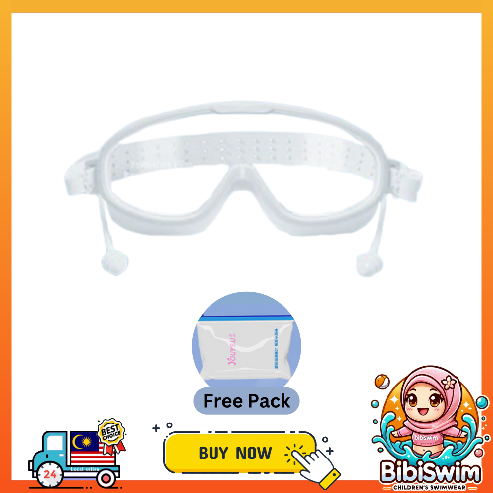 BIBISWIM Swimming goggle glass glasses with ear plug  kids