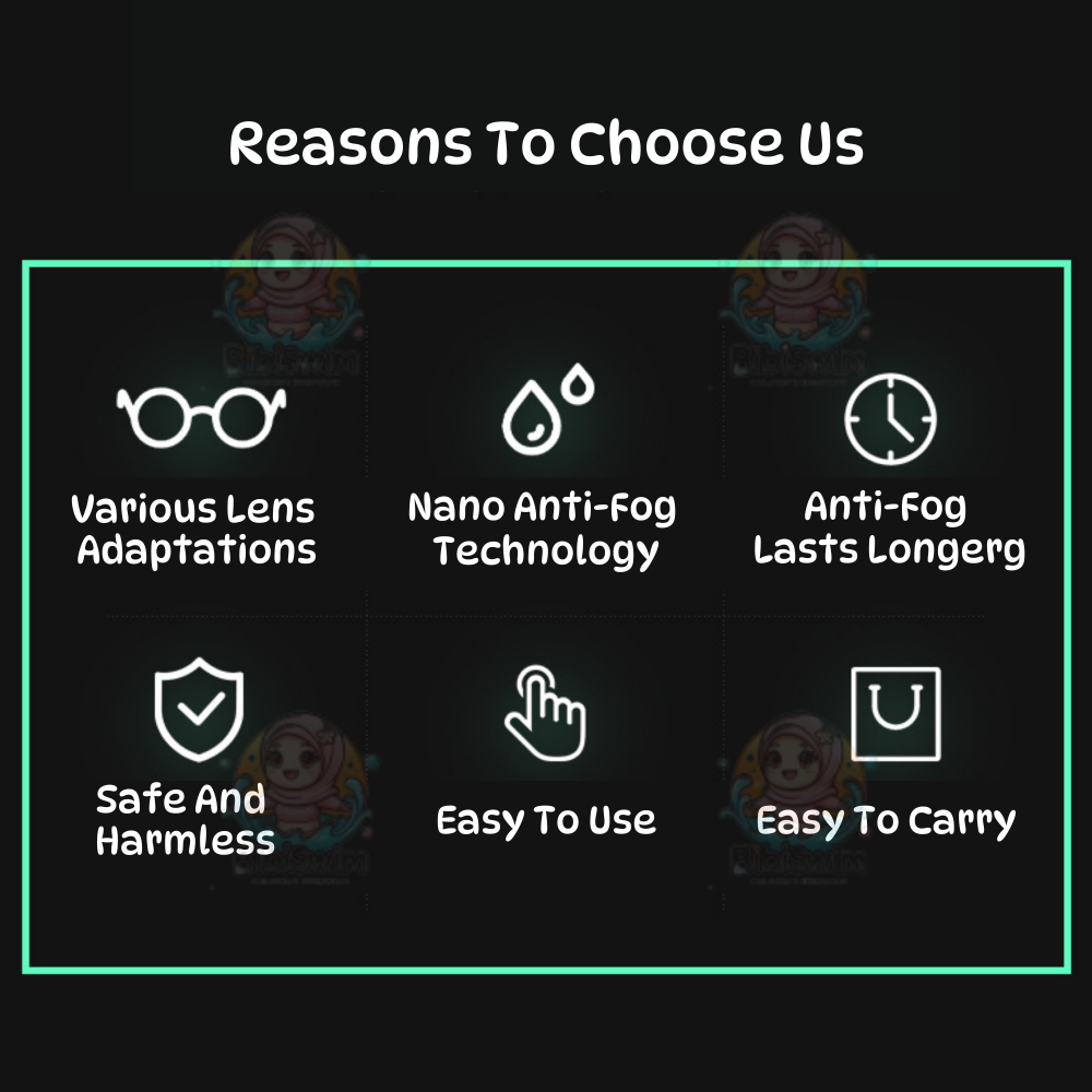 BIBISWIM Swimming Goggles Goggle Googles Lens Anti Fog Antifog Spray