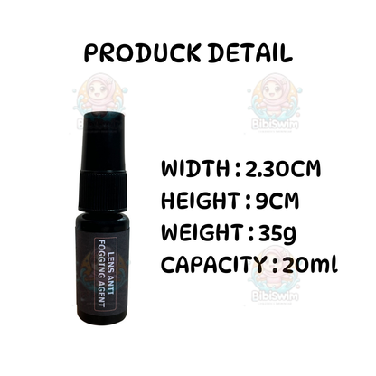 BIBISWIM Swimming Goggles Goggle Googles Lens Anti Fog Antifog Spray