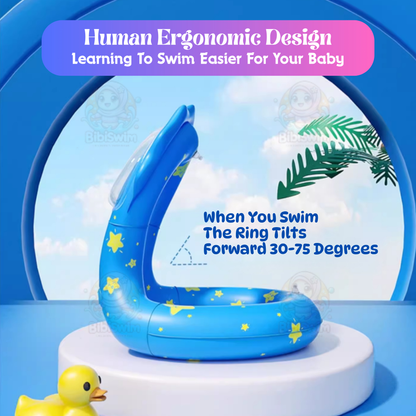 BIBISWIM Children's Inflatable Jacket Floating Ring Kids Safety Life Swimming Vest Floating Swimsuit