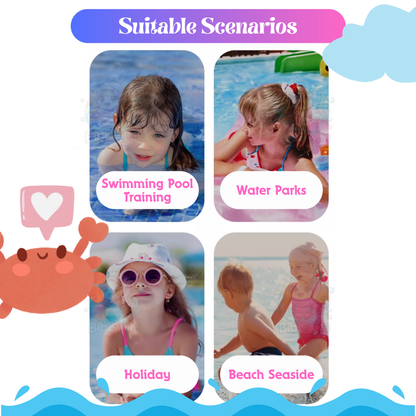 BIBISWIM Children's Inflatable Jacket Floating Ring Kids Safety Life Swimming Vest Floating Swimsuit