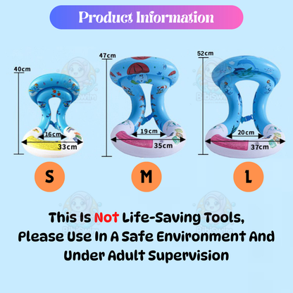 BIBISWIM Children's Inflatable Jacket Floating Ring Kids Safety Life Swimming Vest Floating Swimsuit