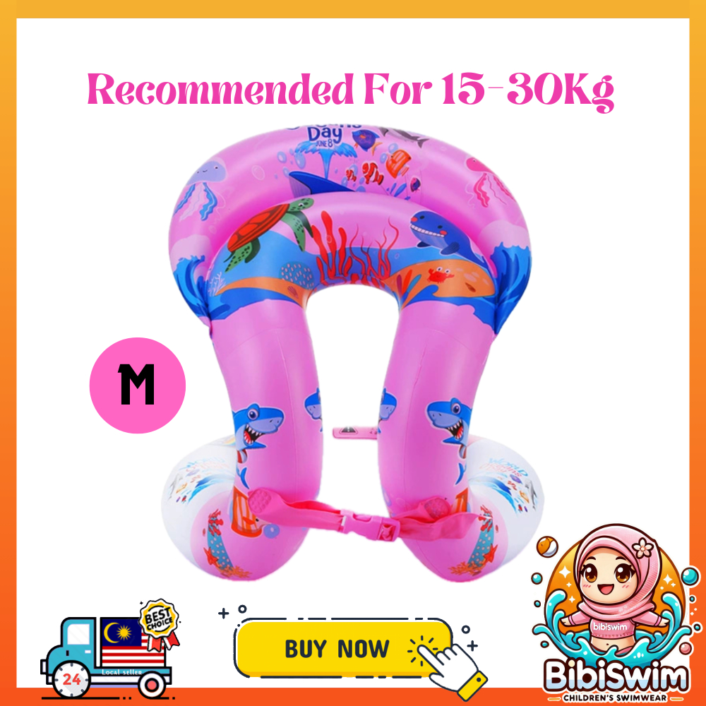 BIBISWIM Children's Inflatable Jacket Floating Ring Kids Safety Life Swimming Vest Floating Swimsuit