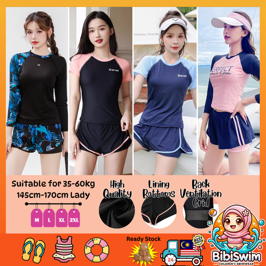 BIBISWIM Swimming Suit For Women Swimsuit Beachwear Swimwear Jersey Sport Student Girl         Short Pants