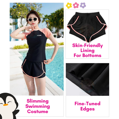 BIBISWIM Swimming Suit For Women Swimsuit Beachwear Swimwear Jersey Sport Student Girl         Short Pants