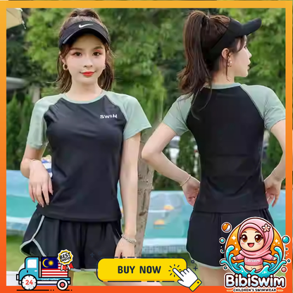BIBISWIM Swimming Suit For Women Swimsuit Beachwear Swimwear Jersey Sport Student Girl         Short Pants