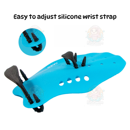 BIBISWIM Swimming Paddle Swimming Hand Paddles Pad Diving Swim Fin Training Adult Men Women Kids