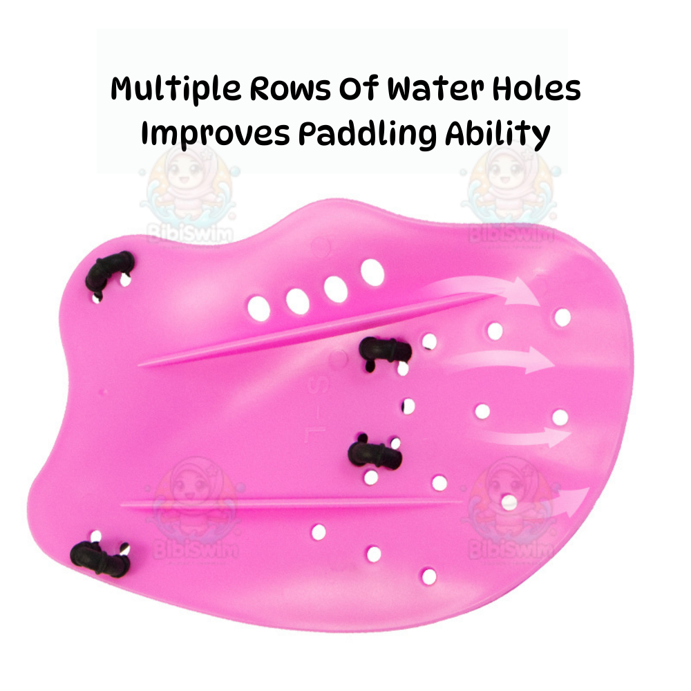BIBISWIM Swimming Paddle Swimming Hand Paddles Pad Diving Swim Fin Training Adult Men Women Kids