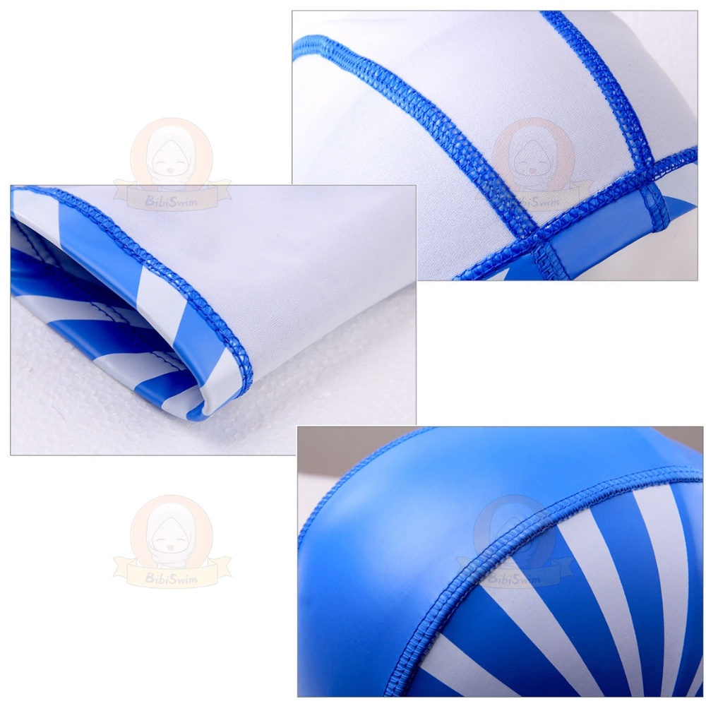 BIBISWIM Comfortable Silicone PU Coated Swimming Cap for Kid Kids