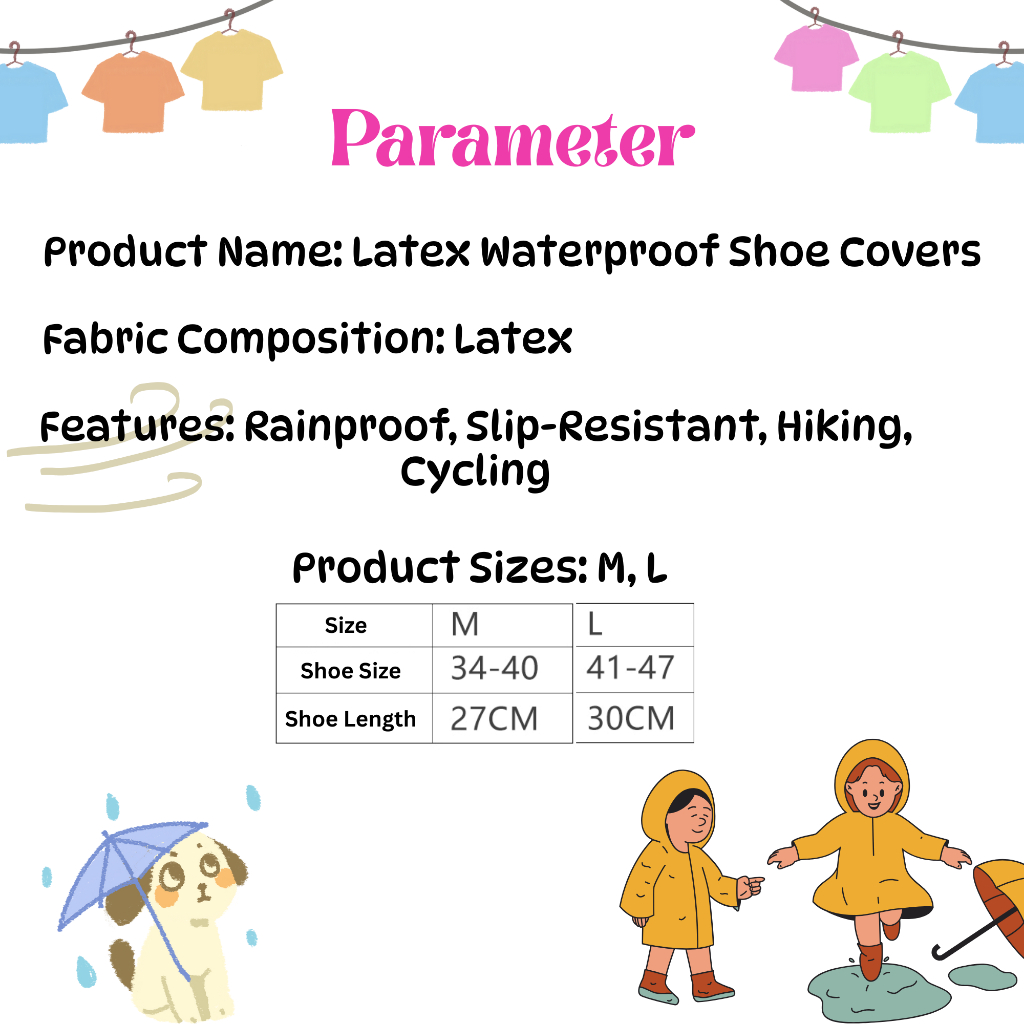 BIBISWIM Rain Shoes Cover Waterproof Motorcycle Rain Boots Cover Shoes