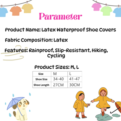 BIBISWIM Rain Shoes Cover Waterproof Motorcycle Rain Boots Cover Shoes