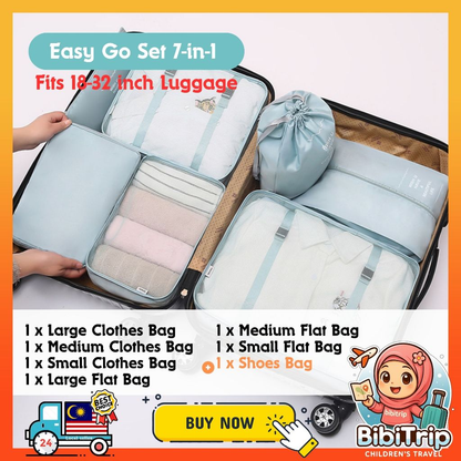 BIBISWIM Travel Bag Organizer Luggage Packing Cubes Travel Toiletries Bag Clothes Organizer Pouch