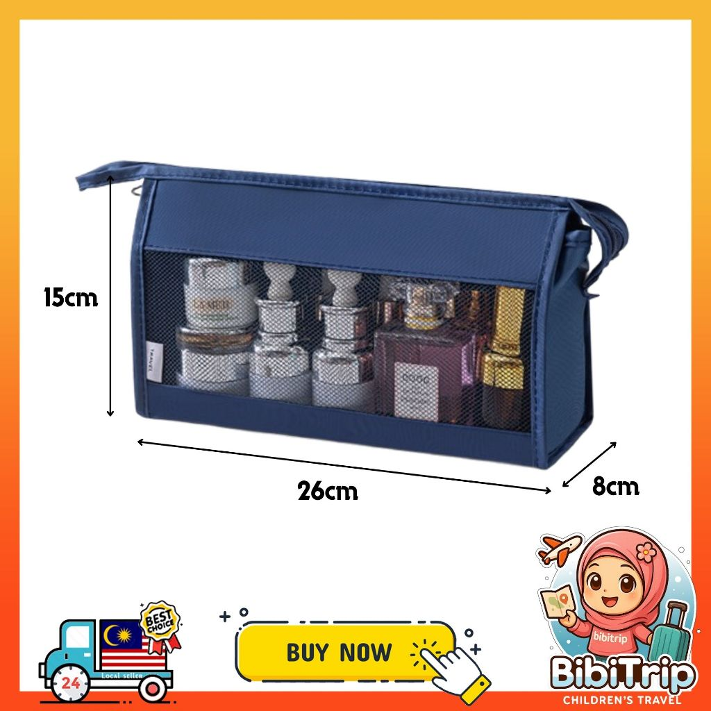 BIBISWIM Travel Bag Organizer Luggage Packing Cubes Travel Toiletries Bag Clothes Organizer Pouch