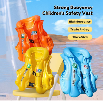 BIBISWIM Children Inflatable Pool Float Life Jacket Vest Baby Swimming Safety Vests