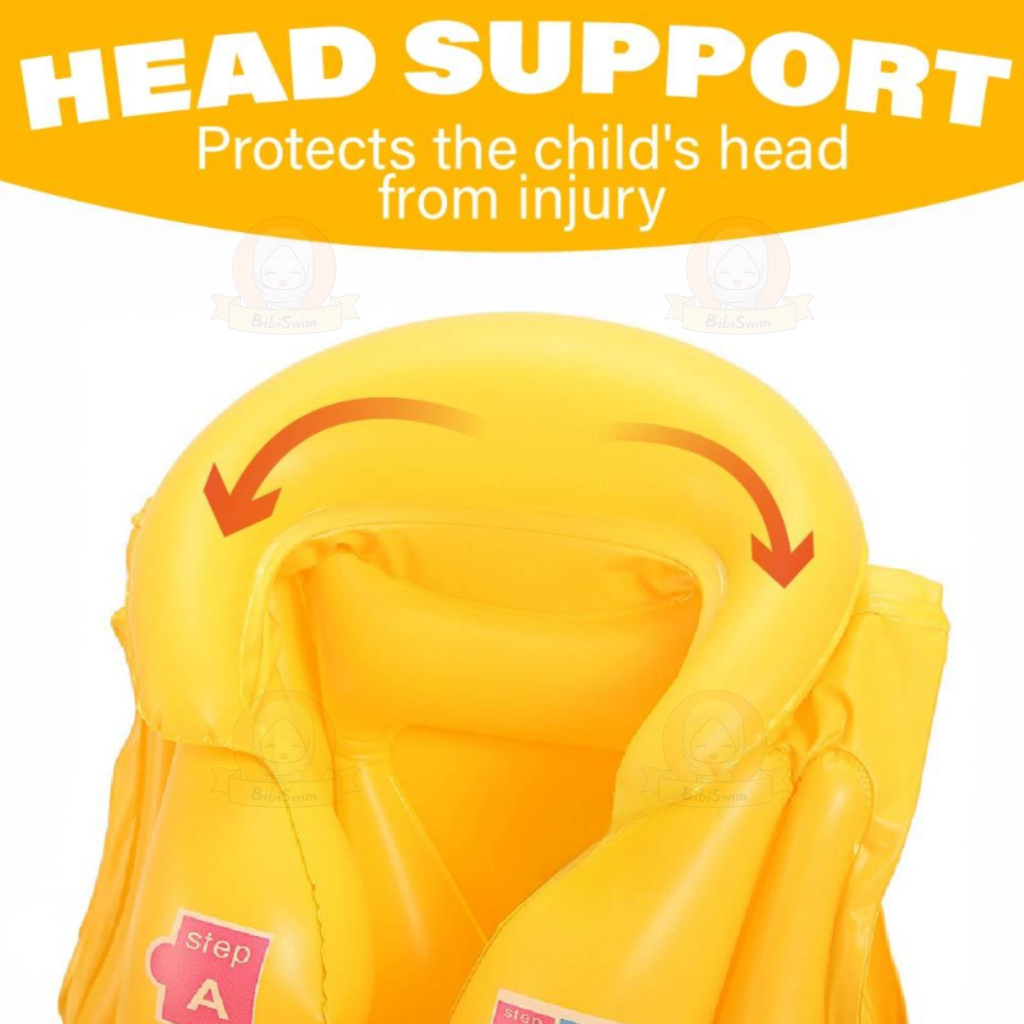 BIBISWIM Children Inflatable Pool Float Life Jacket Vest Baby Swimming Safety Vests