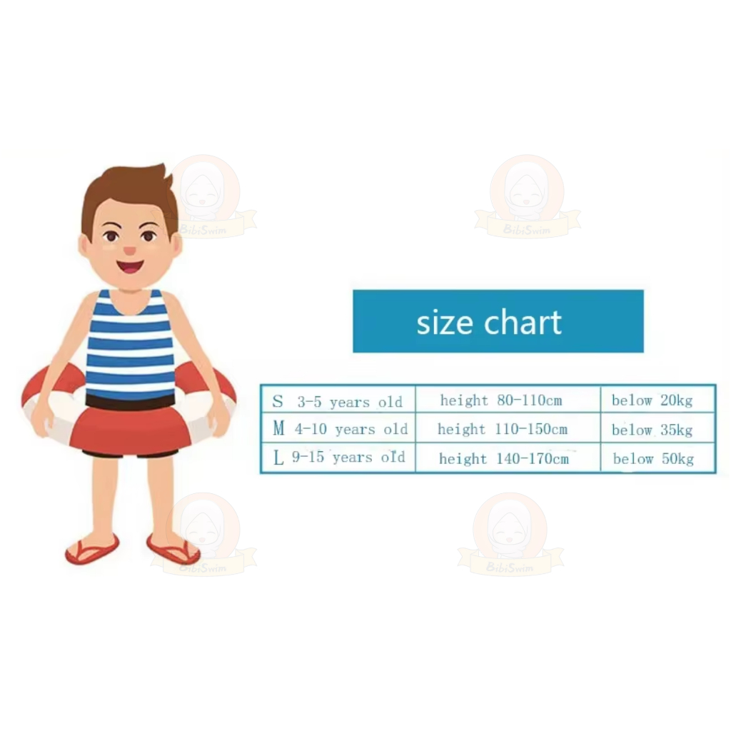 BIBISWIM Children Inflatable Pool Float Life Jacket Vest Baby Swimming Safety Vests