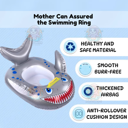 BIBISWIM Inflatable Baby Swimming float Swim Ring Float Handle