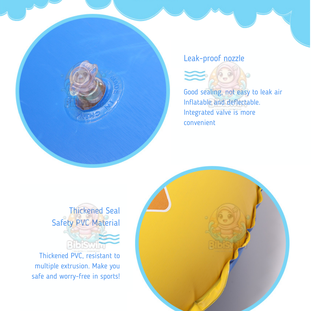 BIBISWIM Inflatable Baby Swimming float Swim Ring Float Handle