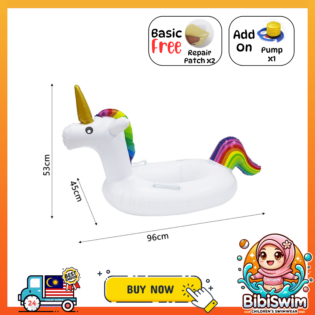 BIBISWIM Inflatable Baby Swimming float Swim Ring Float Handle