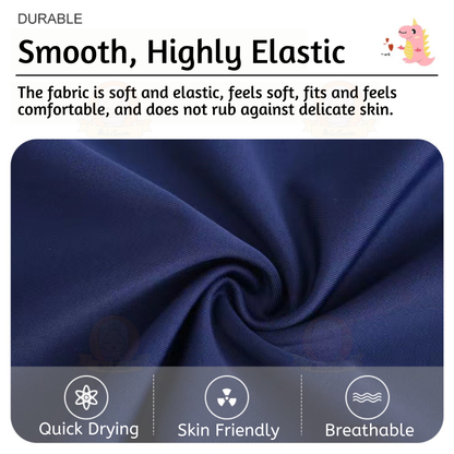 BIBISWIM Swimming Suit Kids Boy Girl Short Sleeve 2 Piece