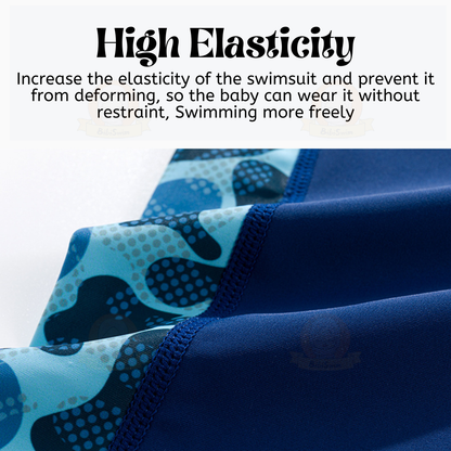 BIBISWIM Swimming Suit Kids Boy Girl Short Sleeve 2 Piece