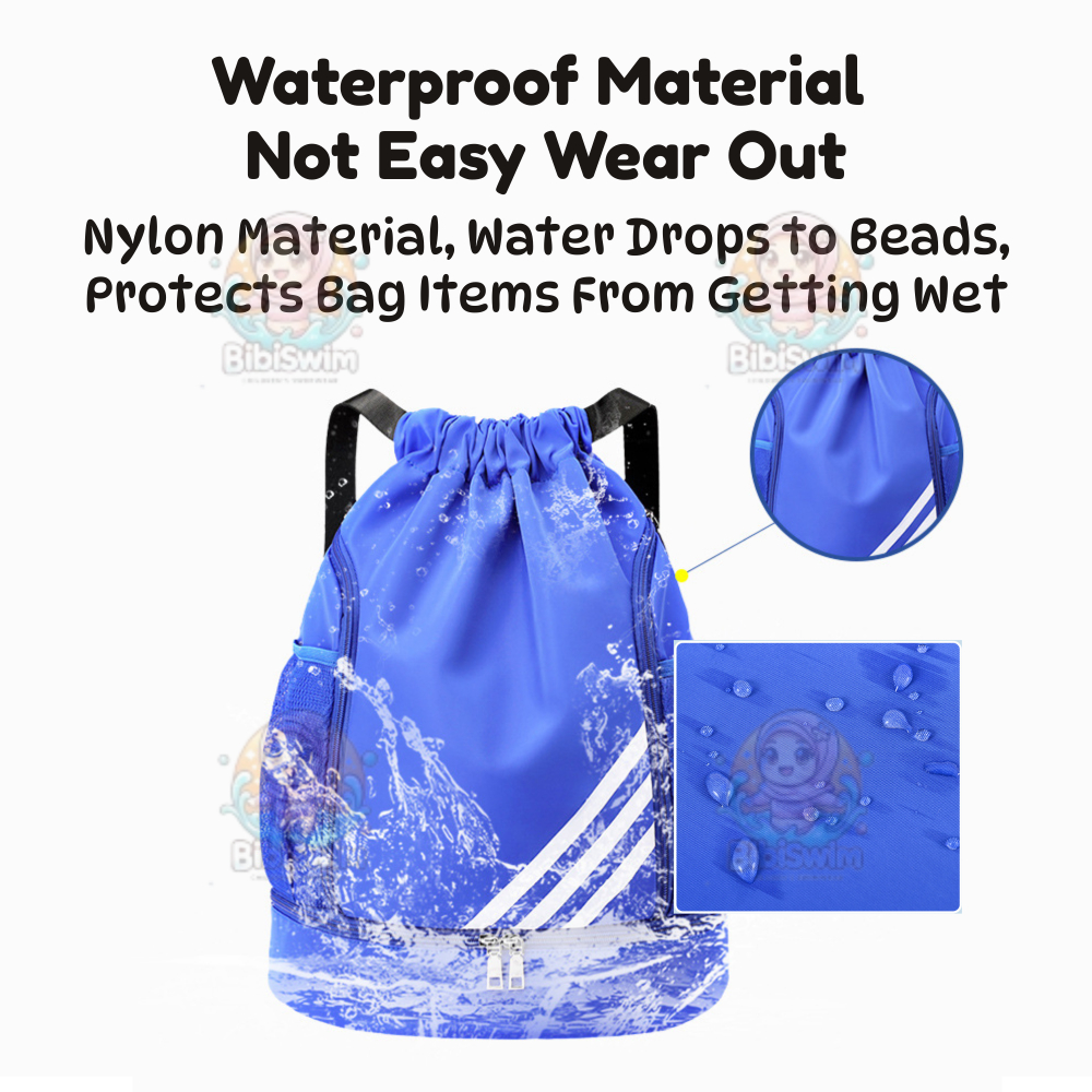 BIBISWIM Waterproof Drawstring Backpack