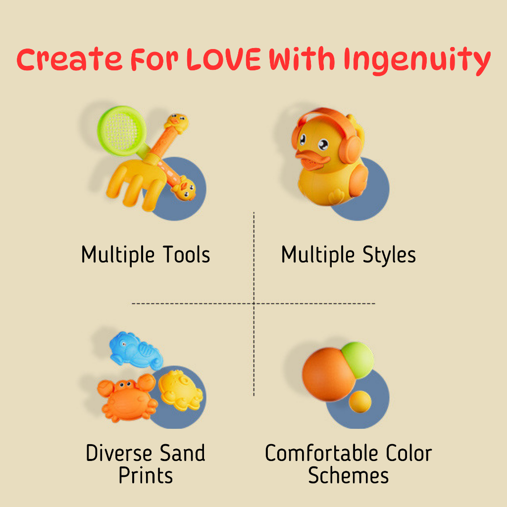 BIBISWIM Safety Beach Sand Toys