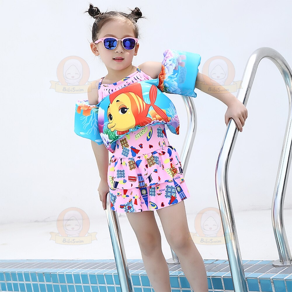 BIBISWIM Kids Swimming Arm Chest Float Vest Baby Swim Trainer Safety Aid Pool Water Life Jacket