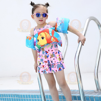 BIBISWIM Kids Swimming Arm Chest Float Vest Baby Swim Trainer Safety Aid Pool Water Life Jacket