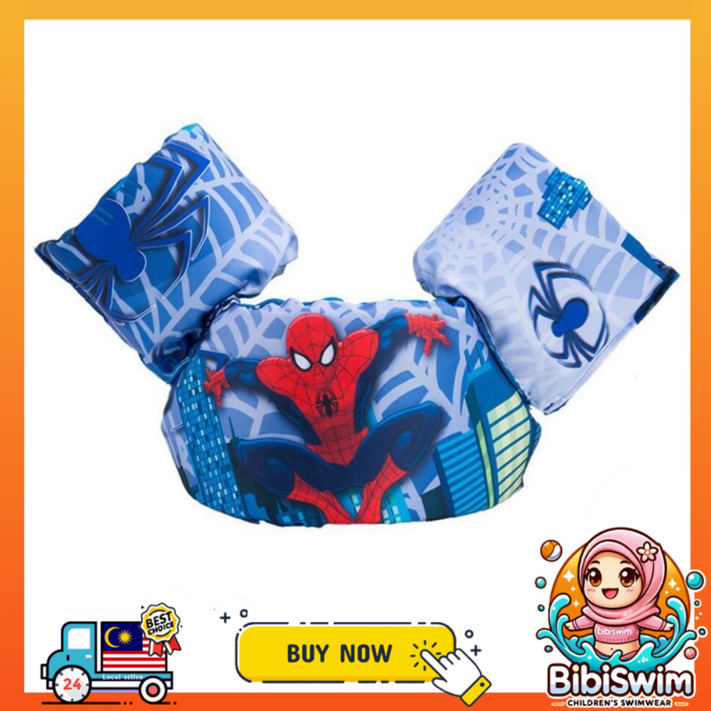 BIBISWIM Kids Swimming Arm Chest Float Vest Baby Swim Trainer Safety Aid Pool Water Life Jacket