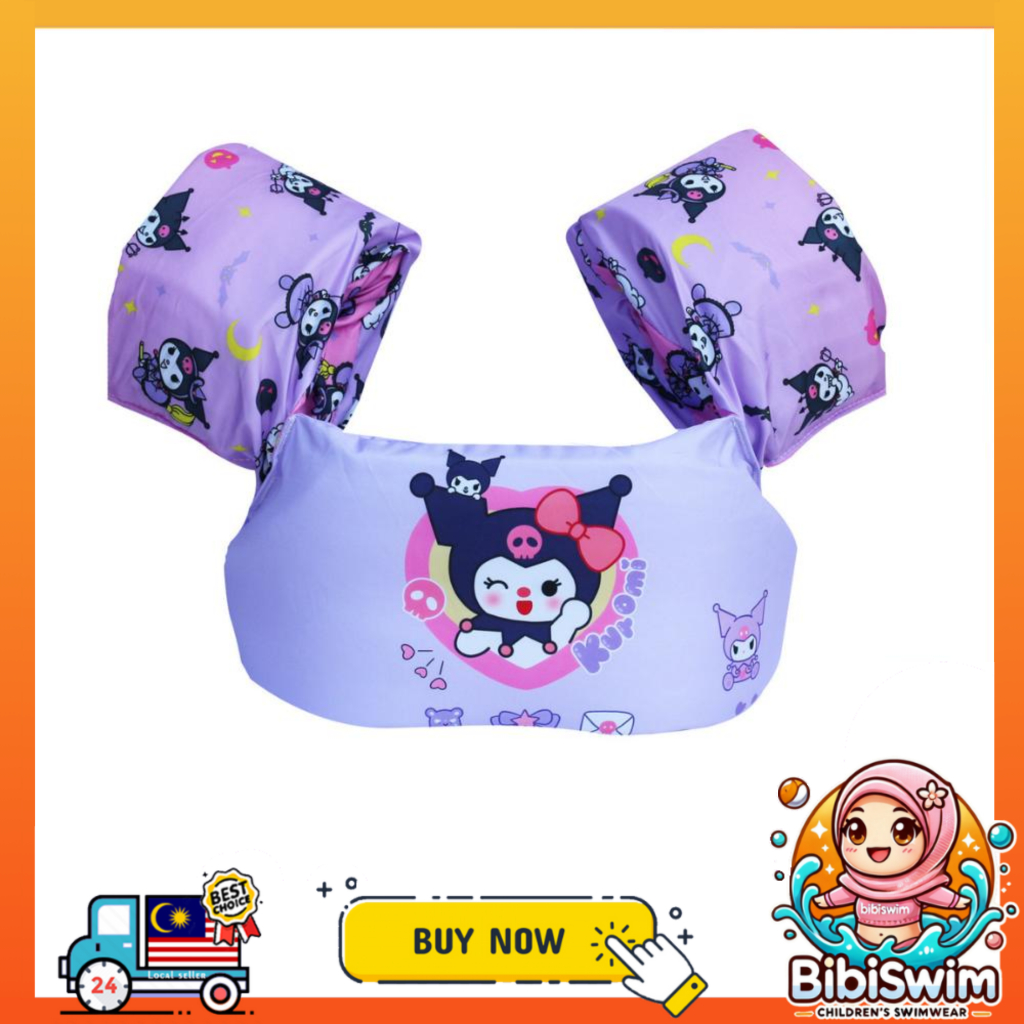 BIBISWIM Kids Swimming Arm Chest Float Vest Baby Swim Trainer Safety Aid Pool Water Life Jacket