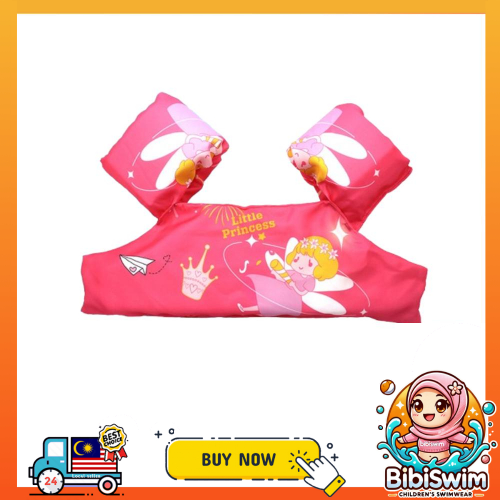 BIBISWIM Kids Swimming Arm Chest Float Vest Baby Swim Trainer Safety Aid Pool Water Life Jacket