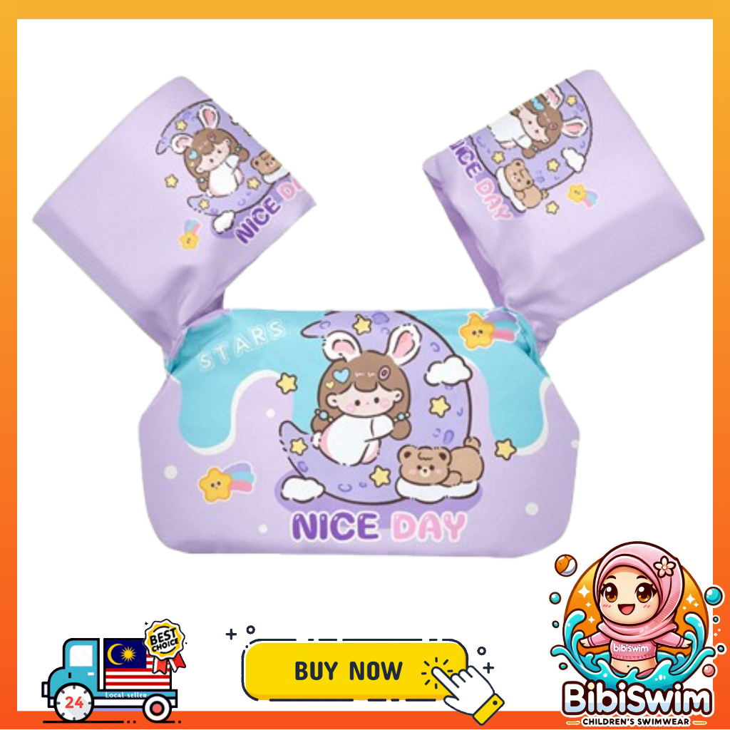 BIBISWIM Kids Swimming Arm Chest Float Vest Baby Swim Trainer Safety Aid Pool Water Life Jacket