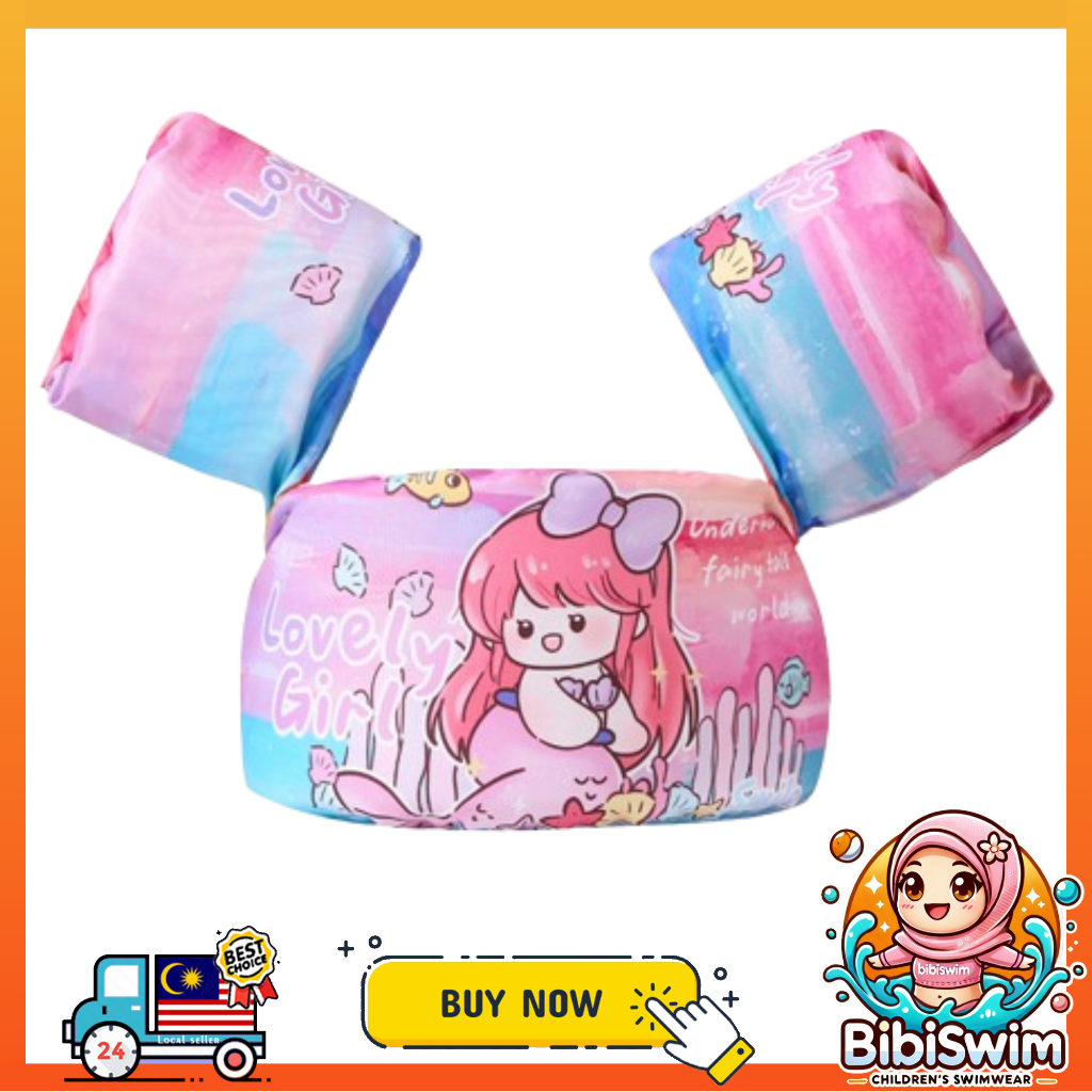 BIBISWIM Kids Swimming Arm Chest Float Vest Baby Swim Trainer Safety Aid Pool Water Life Jacket