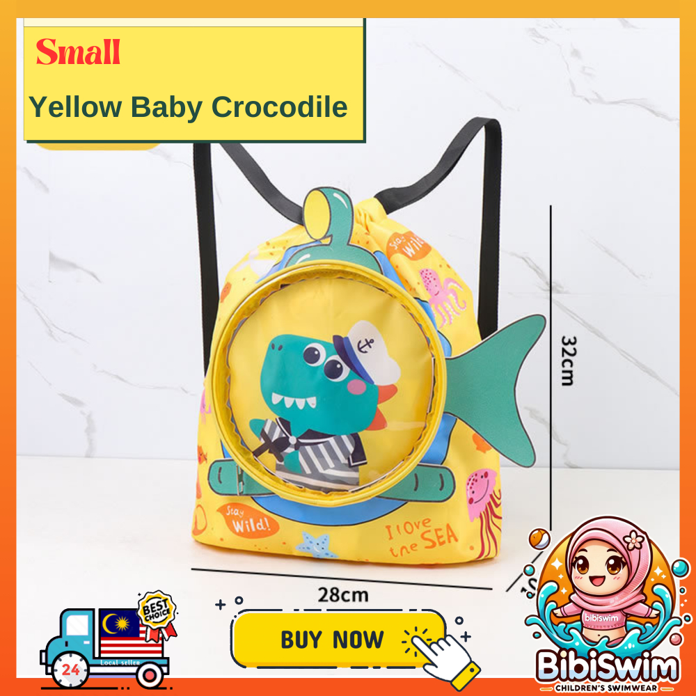 BIBISWIM Water Proof Bag Beg Drawstring Backpack Waterproof Wet and Dry for Swimming Sport