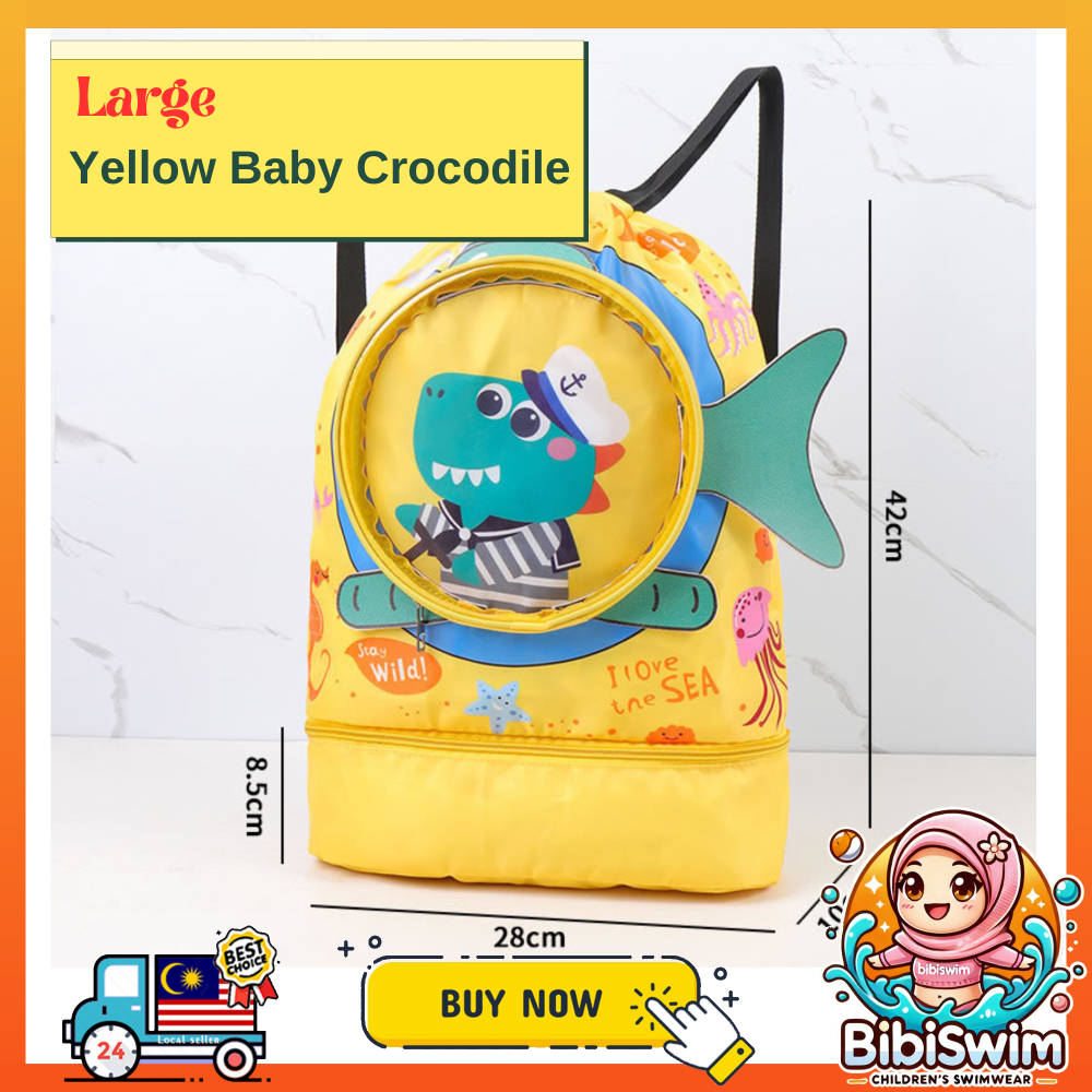 BIBISWIM Water Proof Bag Beg Drawstring Backpack Waterproof Wet and Dry for Swimming Sport