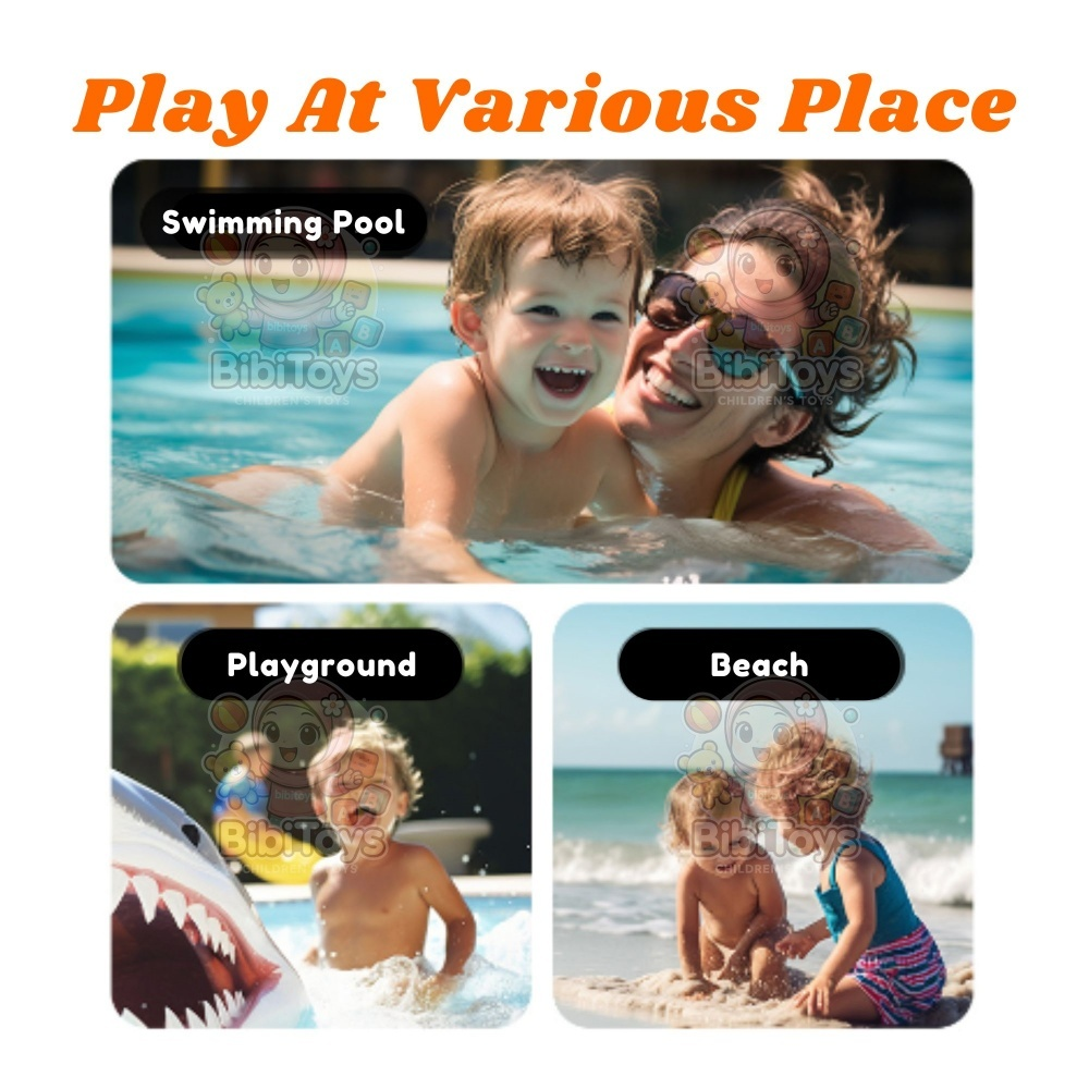 BIBISWIM Kids Outdoor Cute Water Gun Pool Toys Beach Toys